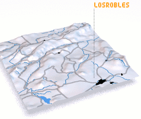 3d view of Los Robles