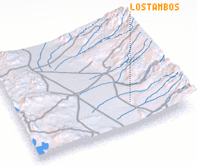 3d view of Los Tambos