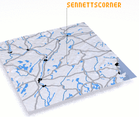 3d view of Sennetts Corner