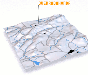 3d view of Quebrada Honda