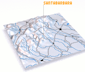 3d view of Santa Barbara