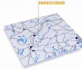 3d view of Paines Corner