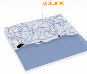 3d view of Los Llanos