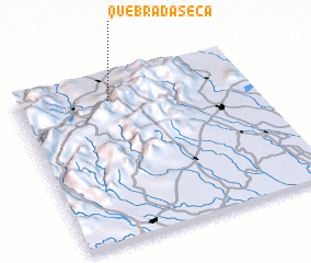 3d view of Quebrada Seca