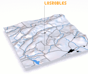 3d view of Los Robles