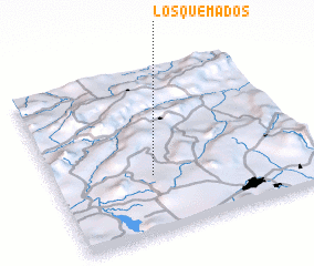 3d view of Los Quemados