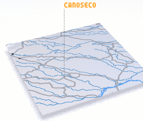 3d view of Caño Seco