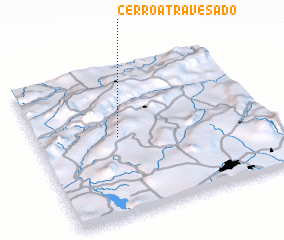 3d view of Cerro Atravesado