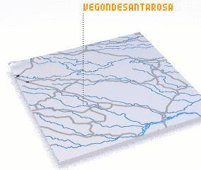 3d view of Vegon de Santa Rosa