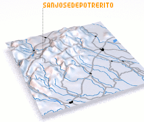 3d view of San José de Potrerito