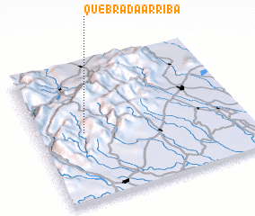 3d view of Quebrada Arriba