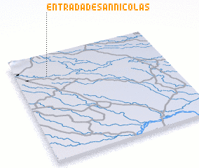 3d view of Entrada de San Nicolás