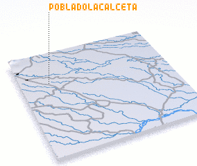 3d view of Poblado La Calceta