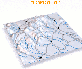 3d view of El Portachuelo