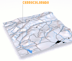 3d view of Cerro Colorado