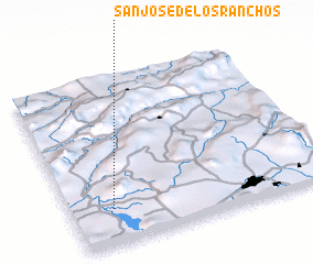 3d view of San José de Los Ranchos