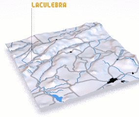 3d view of La Culebra