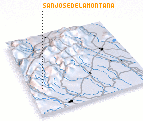 3d view of San José de la Montaña