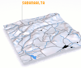 3d view of Sabana Alta