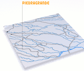 3d view of Piedra Grande