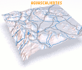 3d view of Aguas Calientes