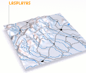 3d view of Las Playas