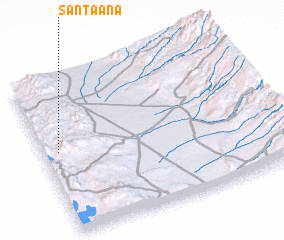3d view of Santa Ana