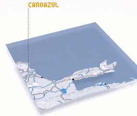 3d view of Caño Azul