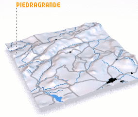 3d view of Piedra Grande