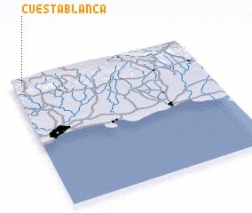 3d view of Cuesta Blanca