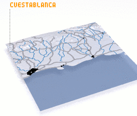 3d view of Cuesta Blanca