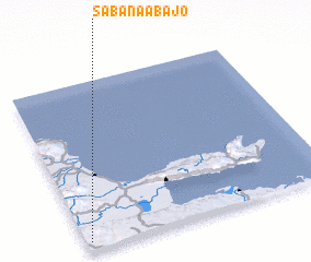 3d view of Sabana Abajo