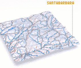 3d view of Santa Bárbara