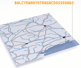 3d view of Balcynamoyntragh Cross Roads