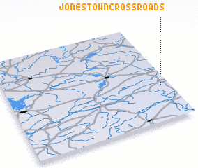 3d view of Jonestown Cross Roads