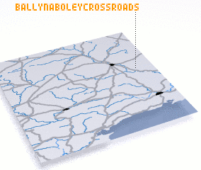 3d view of Ballynaboley Cross Roads