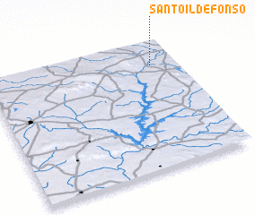 3d view of Santo Ildefonso