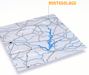 3d view of Monte do Lago