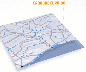 3d view of Cañada del Ruido