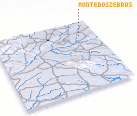 3d view of Monte dos Zebros