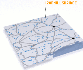 3d view of Ironmills Bridge