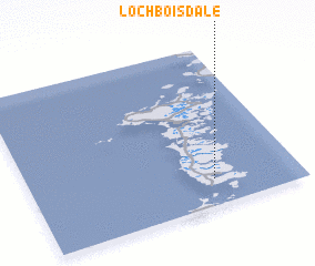 3d view of Lochboisdale