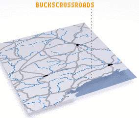 3d view of Buckʼs Cross Roads