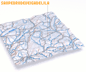 3d view of São Pedro de Veiga de Lila