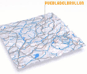 3d view of Puebla del Brollón