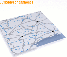 3d view of Ballykeefe Cross Roads