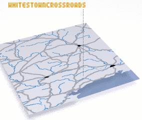 3d view of Whitestown Cross Roads