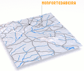 3d view of Monforte da Beira