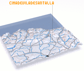 3d view of Cima de Vila de Santalla