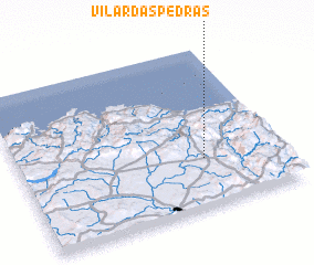 3d view of Vilar das Pedras